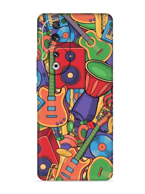 Colorful Music Art Embossed Soft Silicone Case for Honor 90 Zapvi