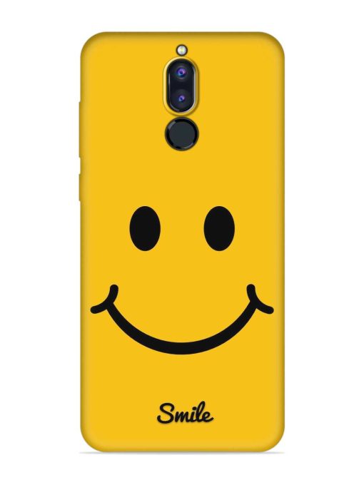 Yellow Smiley Embossed Soft Silicone Case for Honor 9I