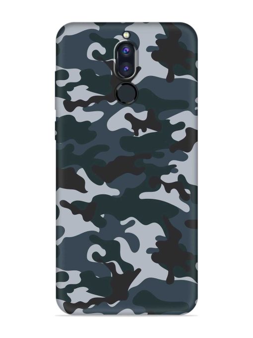 Dark Blue Army Military Art Embossed Soft Silicone Case for Honor 9I