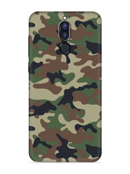 Army Military Camouflage Dark Green Embossed Soft Silicone Case for Honor 9I Zapvi