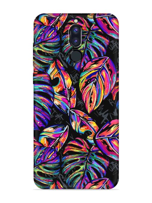 Tropical Seamless Vector Embossed Soft Silicone Case for Honor 9I Zapvi