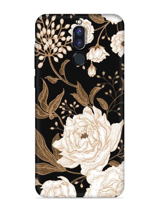 Peonies Roses Floral Embossed Soft Silicone Case for Honor 9I Zapvi