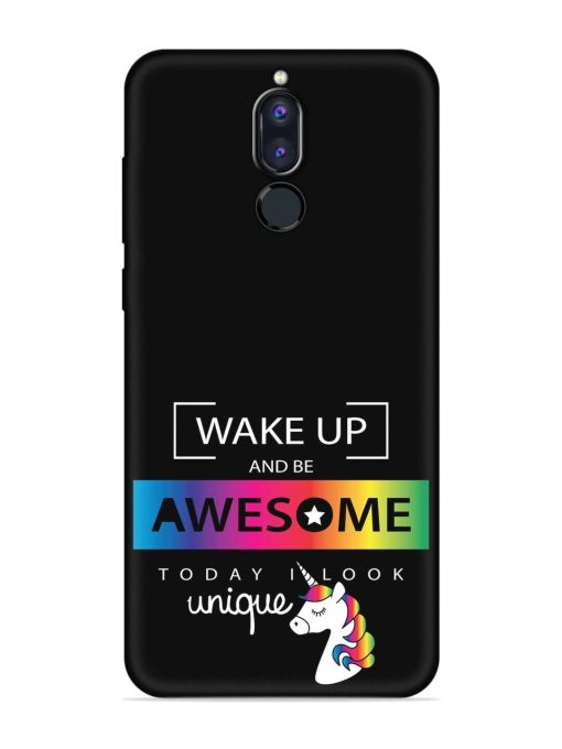 Inspirational Quote Unicorn Embossed Soft Silicone Case for Honor 9I Zapvi