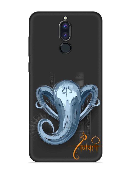 Illustration Lord Ganpati Embossed Soft Silicone Case for Honor 9I Zapvi