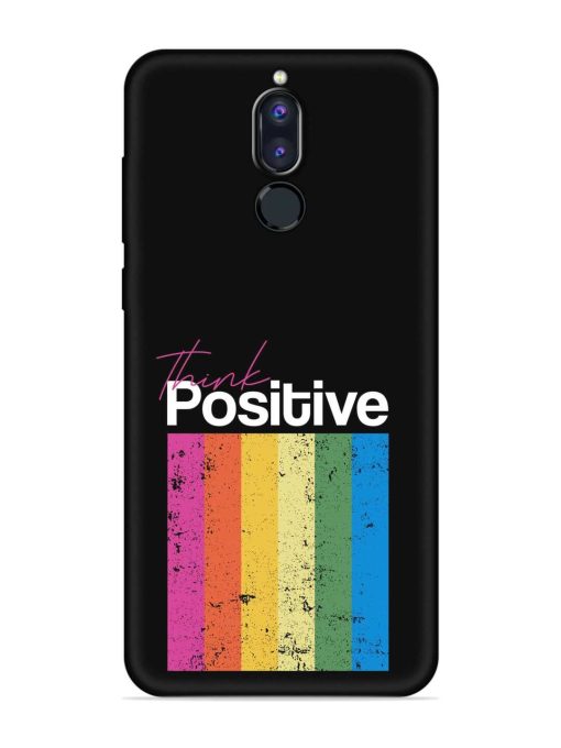 Think Positive Typography Embossed Soft Silicone Case for Honor 9I Zapvi