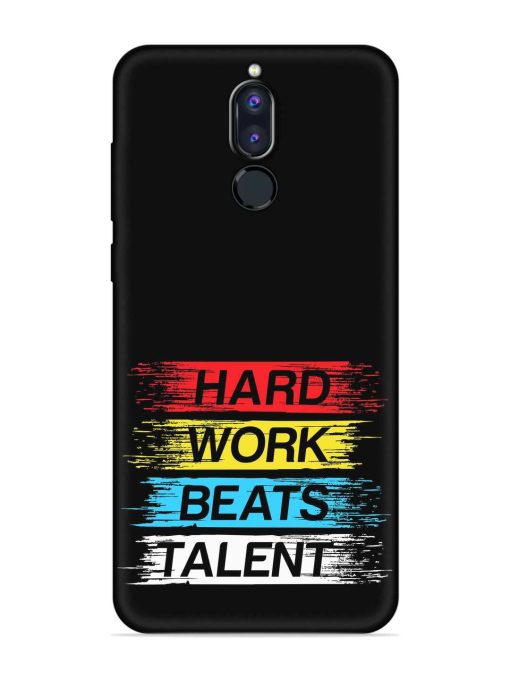 Hard Work Beats Embossed Soft Silicone Case for Honor 9I Zapvi