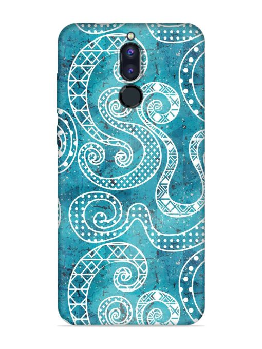 Vintage Curved Seamless Embossed Soft Silicone Case for Honor 9I Zapvi