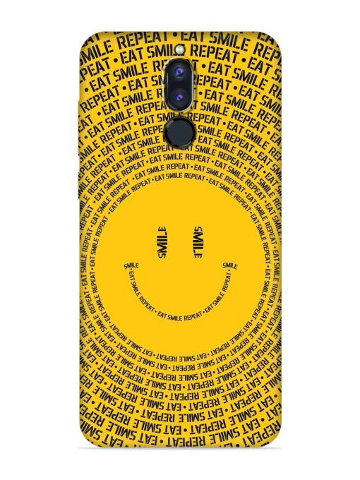 Smiley Embossed Soft Silicone Case for Honor 9I Zapvi