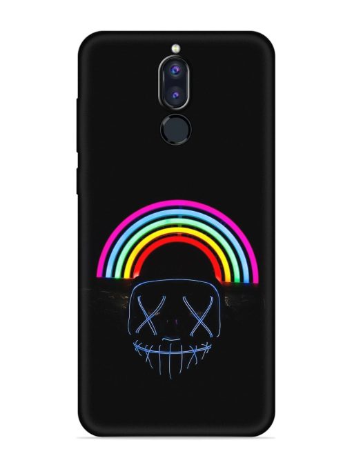 Mask Rainbow Embossed Soft Silicone Case for Honor 9I Zapvi