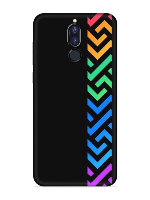 Colorshape Stripes Embossed Soft Silicone Case for Honor 9I Zapvi