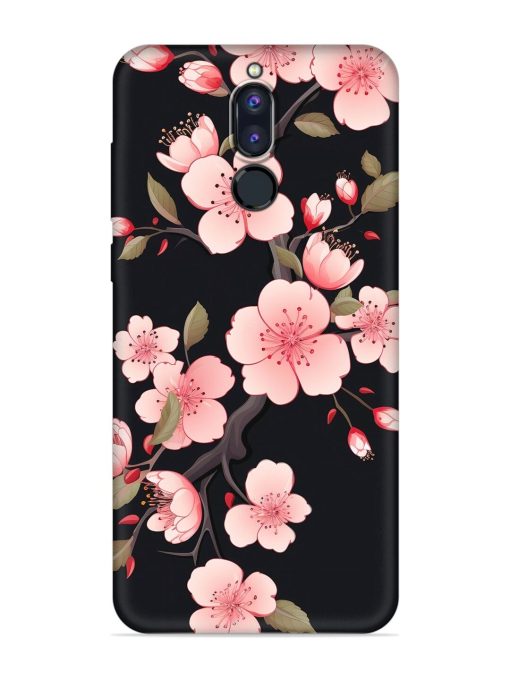 Cherry Blossom Embossed Soft Silicone Case for Honor 9I Zapvi