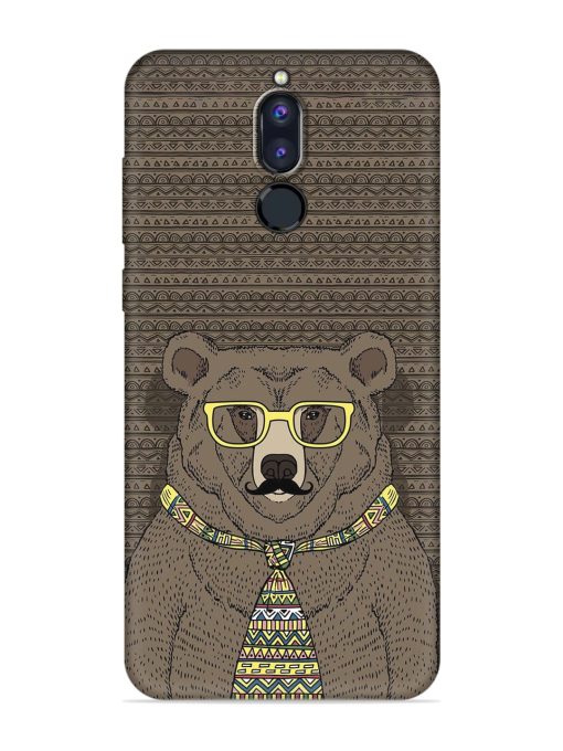 Grizzly Bear Embossed Soft Silicone Case for Honor 9I Zapvi