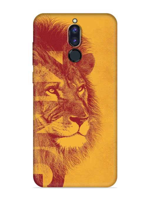 Gold Lion Crown Art Embossed Soft Silicone Case for Honor 9I Zapvi