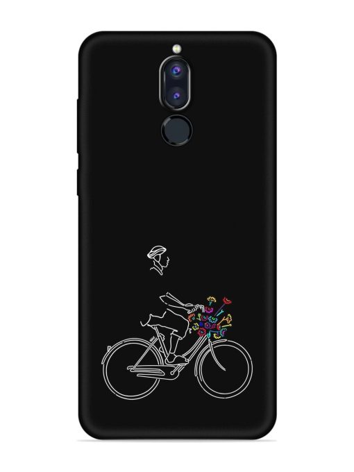 Minimalist Cycle Art Embossed Soft Silicone Case for Honor 9I Zapvi