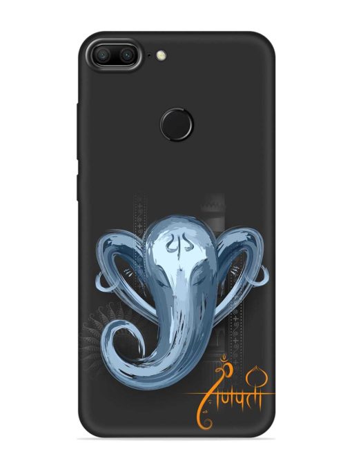 Illustration Lord Ganpati Embossed Soft Silicone Case for Honor 9 Lite Zapvi