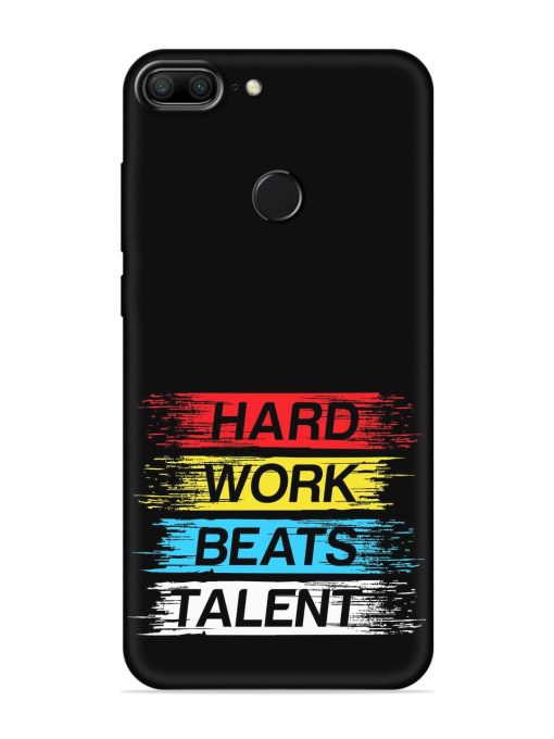 Hard Work Beats Embossed Soft Silicone Case for Honor 9 Lite Zapvi