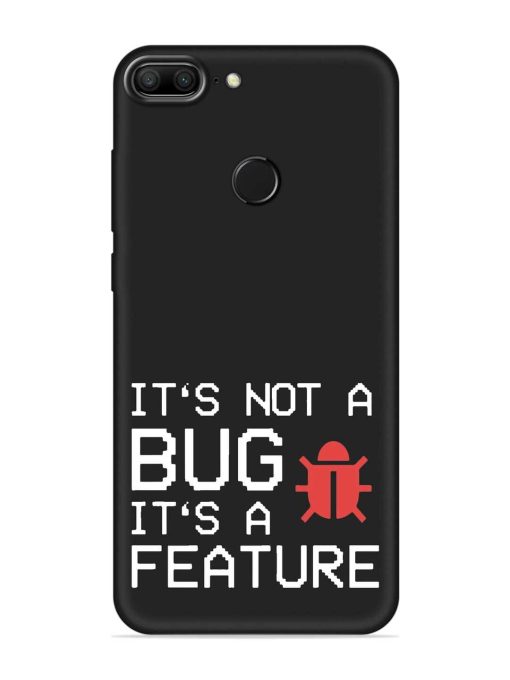 Not Bug Feature Embossed Soft Silicone Case for Honor 9 Lite Zapvi