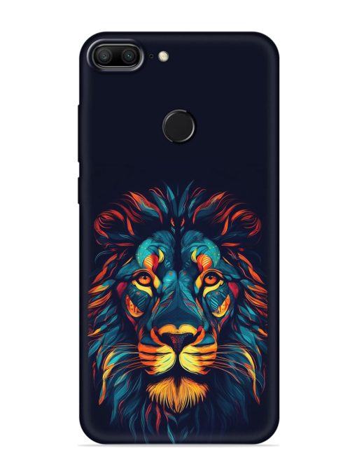 Colorful Lion Embossed Soft Silicone Case for Honor 9 Lite Zapvi