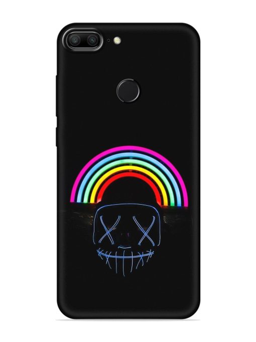 Mask Rainbow Embossed Soft Silicone Case for Honor 9 Lite