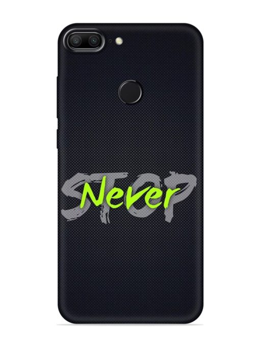 Never Stop Embossed Soft Silicone Case for Honor 9 Lite Zapvi