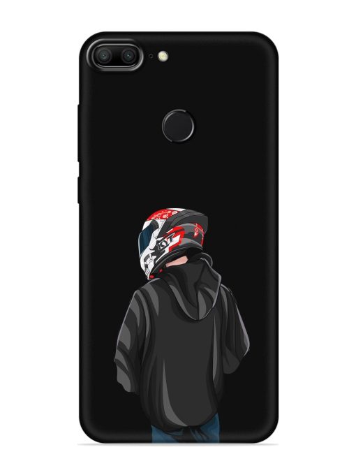 Motorcycle Rider Embossed Soft Silicone Case for Honor 9 Lite