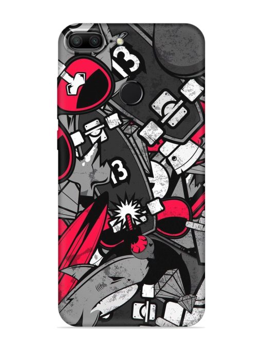 Fictional Doodle Embossed Soft Silicone Case for Honor 9 Lite Zapvi