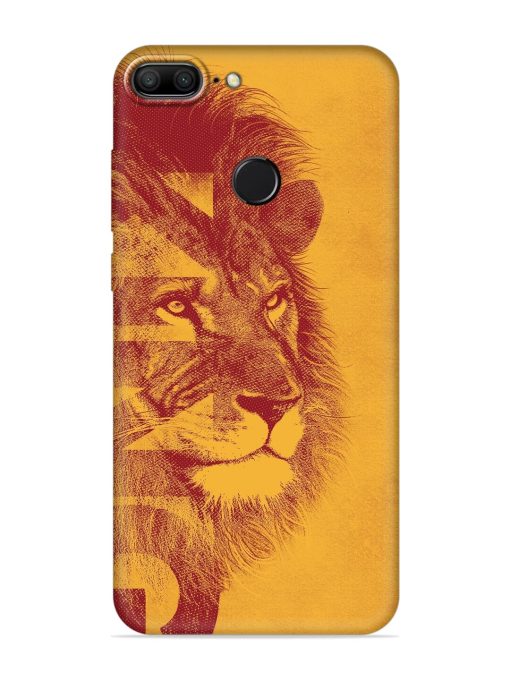 Gold Lion Crown Art Embossed Soft Silicone Case for Honor 9 Lite Zapvi