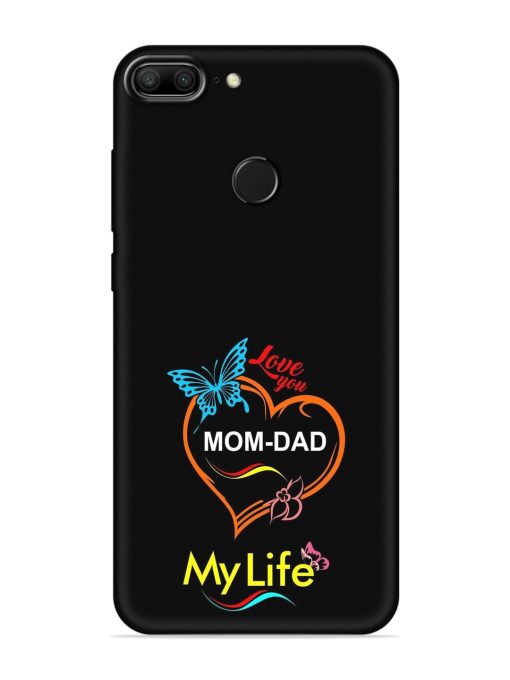 Love You Mom Dad Embossed Soft Silicone Case for Honor 9 Lite Zapvi