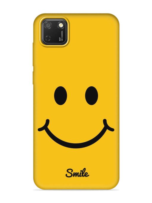 Yellow Smiley Embossed Soft Silicone Case for Honor 9S Zapvi