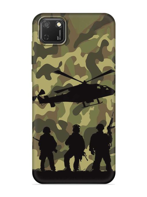 Army Heros Embossed Soft Silicone Case for Honor 9S Zapvi