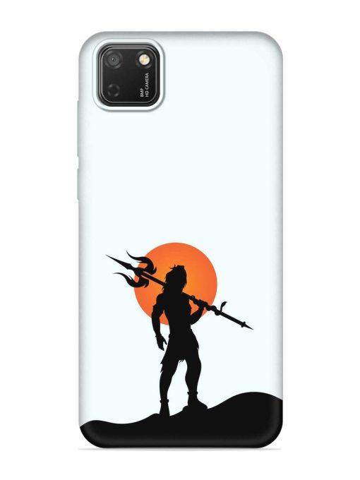 Lord Mahadev Trendy Embossed Soft Silicone Case for Honor 9S Zapvi