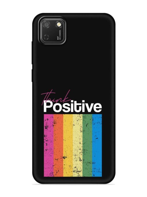 Think Positive Typography Embossed Soft Silicone Case for Honor 9S Zapvi