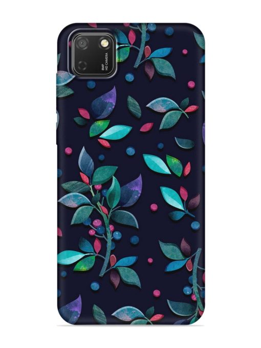 Decorative Watercolor Flower Embossed Soft Silicone Case for Honor 9S Zapvi