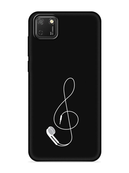 Music Earphone Vector Embossed Soft Silicone Case for Honor 9S Zapvi