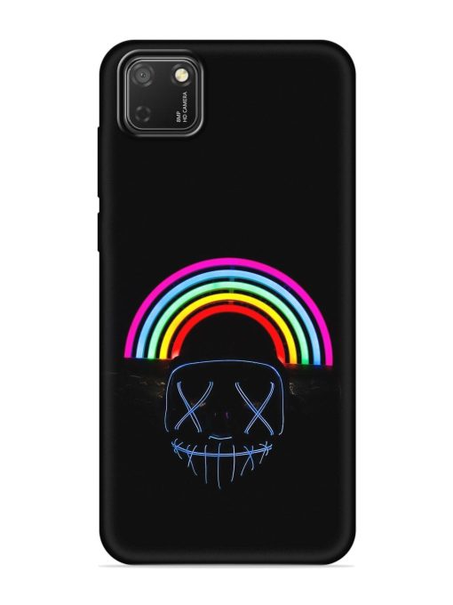 Mask Rainbow Embossed Soft Silicone Case for Honor 9S Zapvi