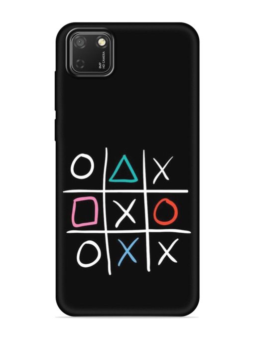 Super Neon Tic-Tac-Toe Embossed Soft Silicone Case for Honor 9S