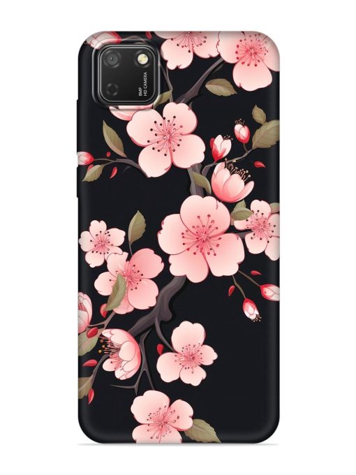 Cherry Blossom Embossed Soft Silicone Case for Honor 9S Zapvi