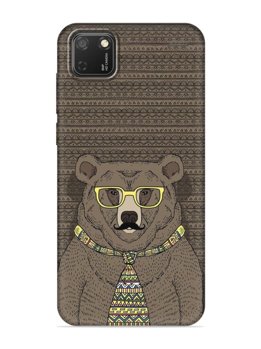 Grizzly Bear Embossed Soft Silicone Case for Honor 9S Zapvi