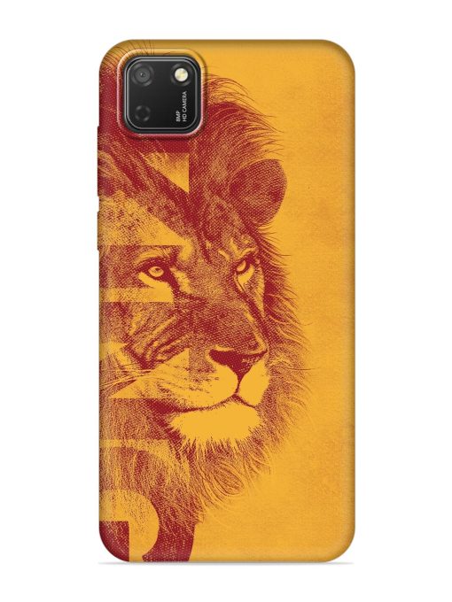 Gold Lion Crown Art Embossed Soft Silicone Case for Honor 9S Zapvi