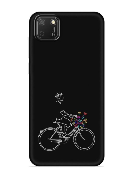 Minimalist Cycle Art Embossed Soft Silicone Case for Honor 9S Zapvi