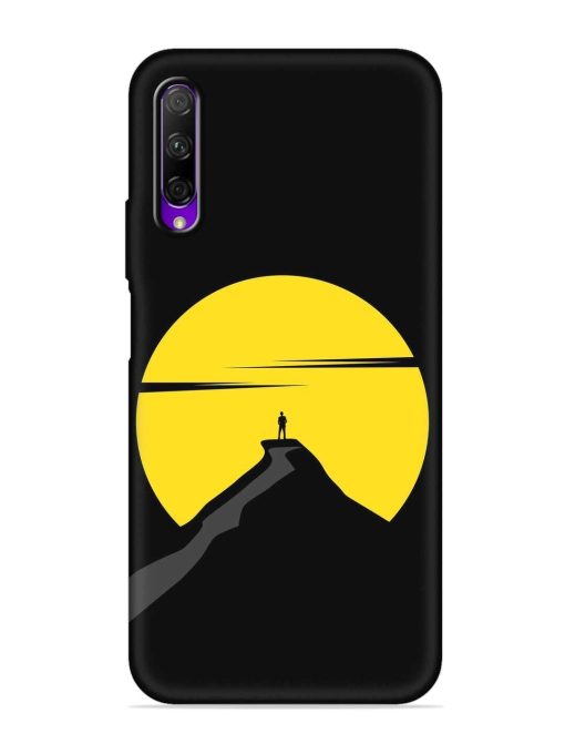 Black Ultra Vector Embossed Soft Silicone Case for Honor 9X Pro