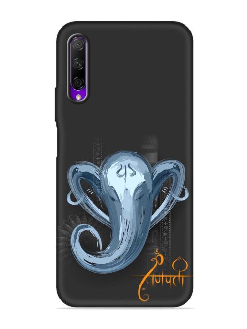 Illustration Lord Ganpati Embossed Soft Silicone Case for Honor 9X Pro Zapvi