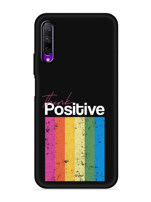 Think Positive Typography Embossed Soft Silicone Case for Honor 9X Pro Zapvi