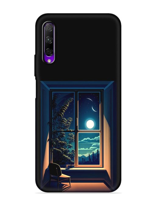 Night View At Window Embossed Soft Silicone Case for Honor 9X Pro