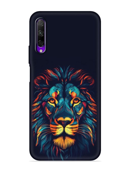 Colorful Lion Embossed Soft Silicone Case for Honor 9X Pro Zapvi