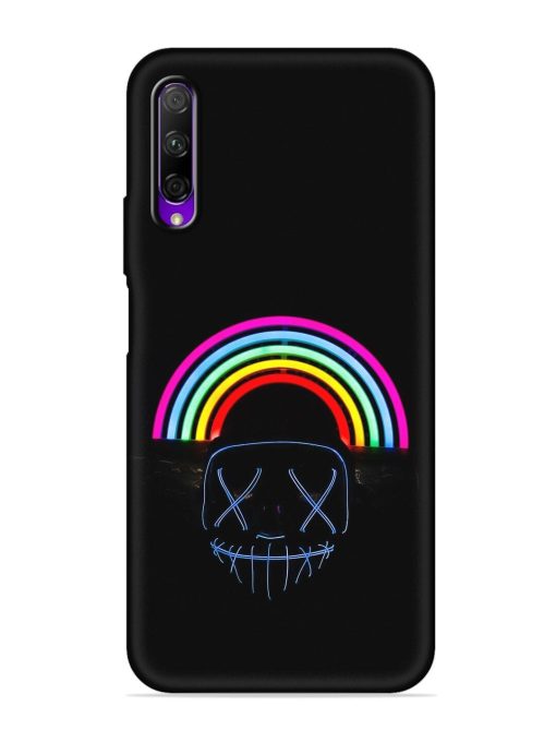 Mask Rainbow Embossed Soft Silicone Case for Honor 9X Pro Zapvi