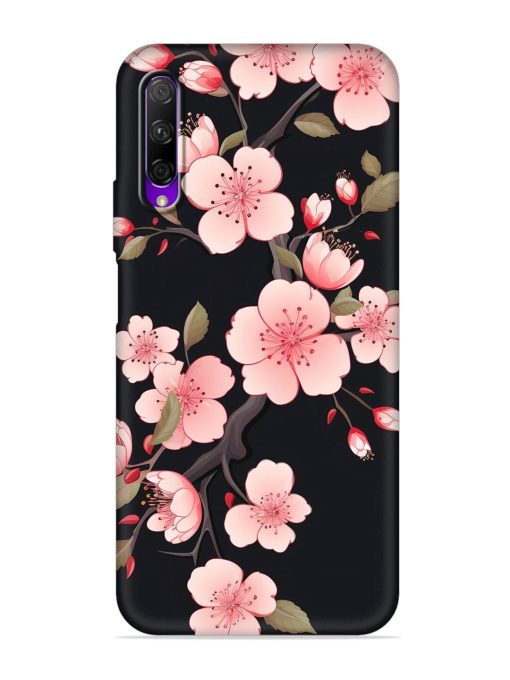 Cherry Blossom Embossed Soft Silicone Case for Honor 9X Pro Zapvi