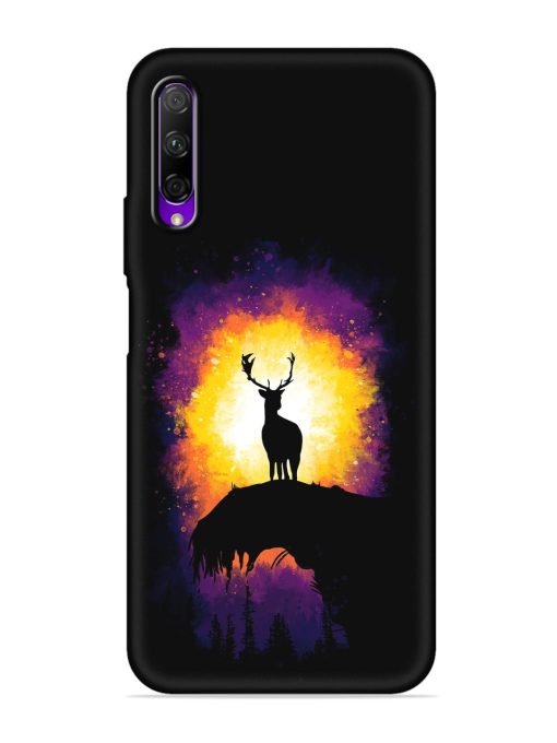 Elk Animal Art Embossed Soft Silicone Case for Honor 9X Pro