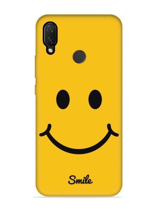 Yellow Smiley Embossed Soft Silicone Case for Honor Nova 3I