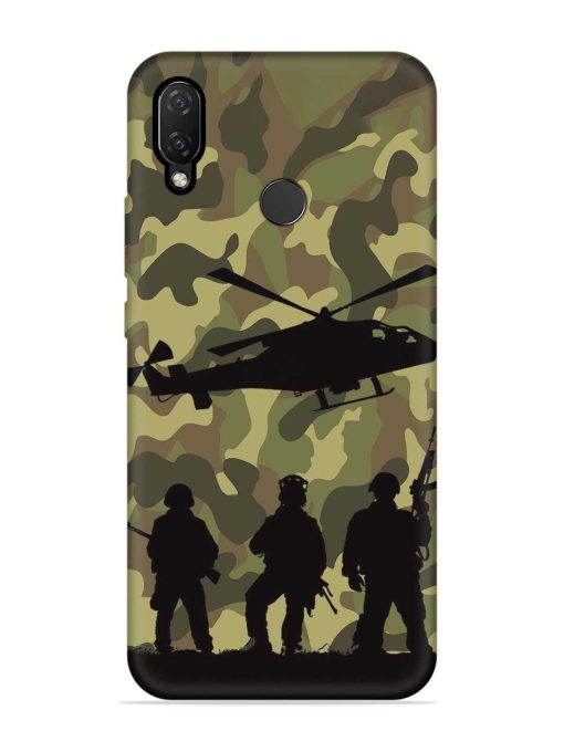 Army Heros Embossed Soft Silicone Case for Honor Nova 3I Zapvi